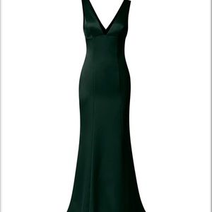AMSALE LEIF GOWN (COLOR: HUNTER) NWT! Never worn!